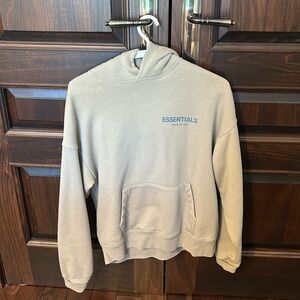 essentials sage green hoodie